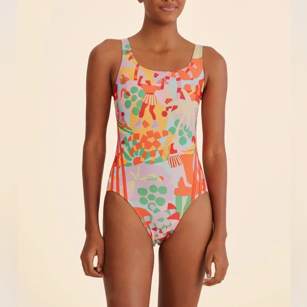 FARM Rio x Adidas Swimsuit Pearl Citrine
